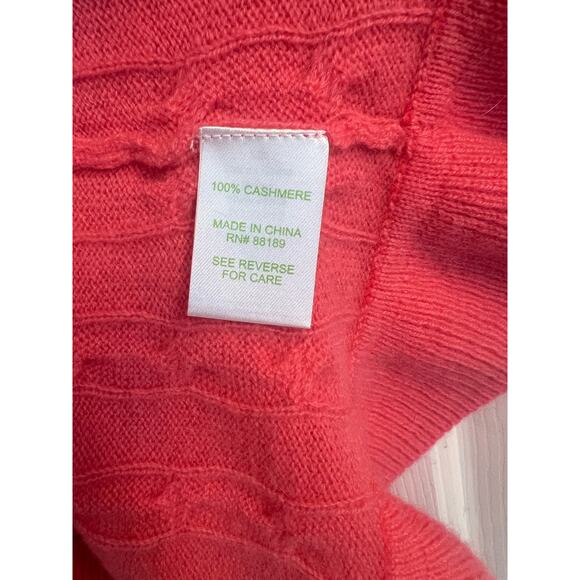 Cashmere Everglades Cable Sweater Coat - size Small - Picture 6 of 9